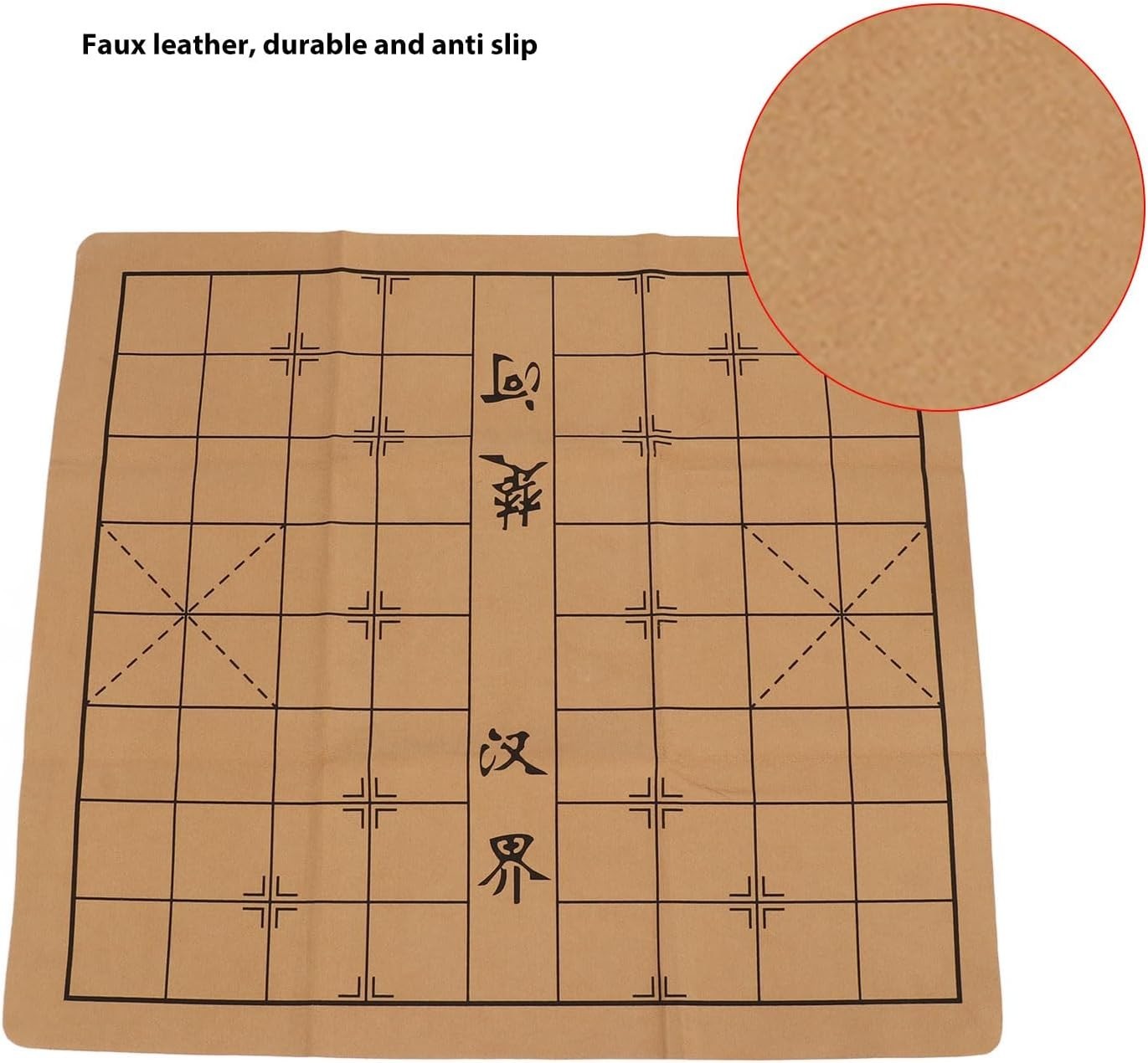 Golden Xiangqi Chinese Chess Set Aluminum Pieces Storage Case