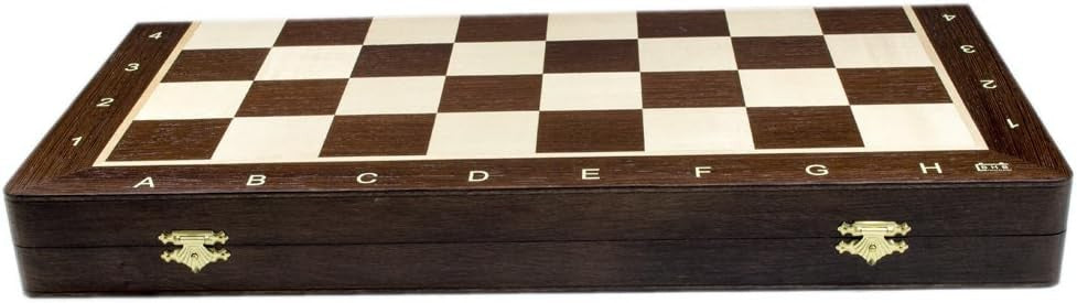 48cm Tournament Wooden Chess Set – Weighted Staunton No.5 Pieces & Folding