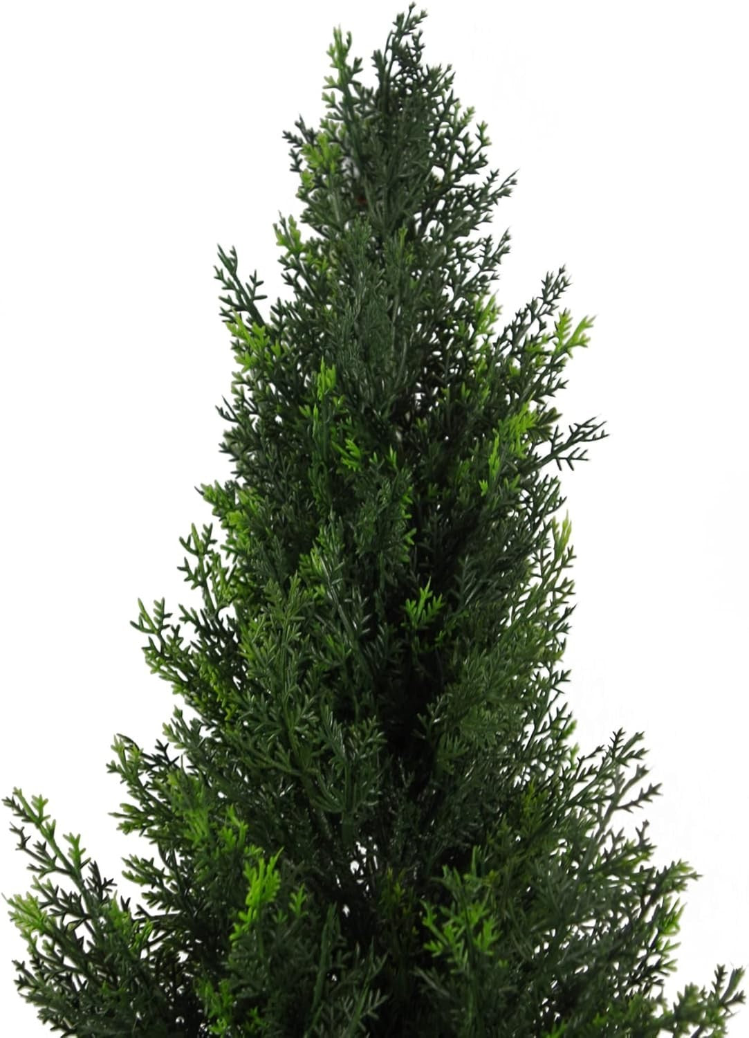 120cm Artificial Cedar Cypress UV Protected Topiary Tree in Weighted Pot Decor