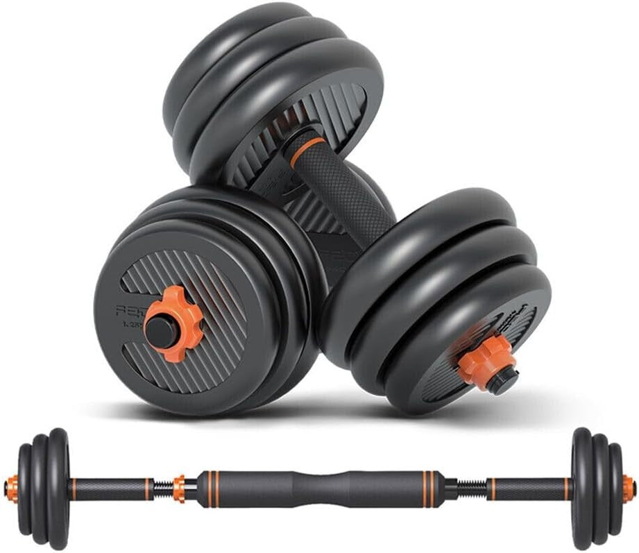 Adjustable 6-in-1 Home Gym Weight Set Dumbbell Barbell Kettlebell