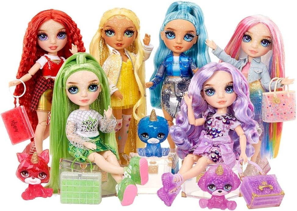 Purple Fashion Doll with Sparkle Slime Magical Pet Accessories 28cm