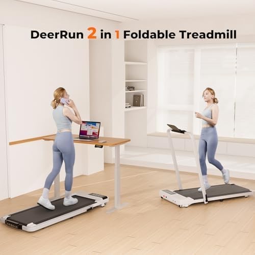 Foldable Home Treadmill 12KPH Walking Running Machine with App