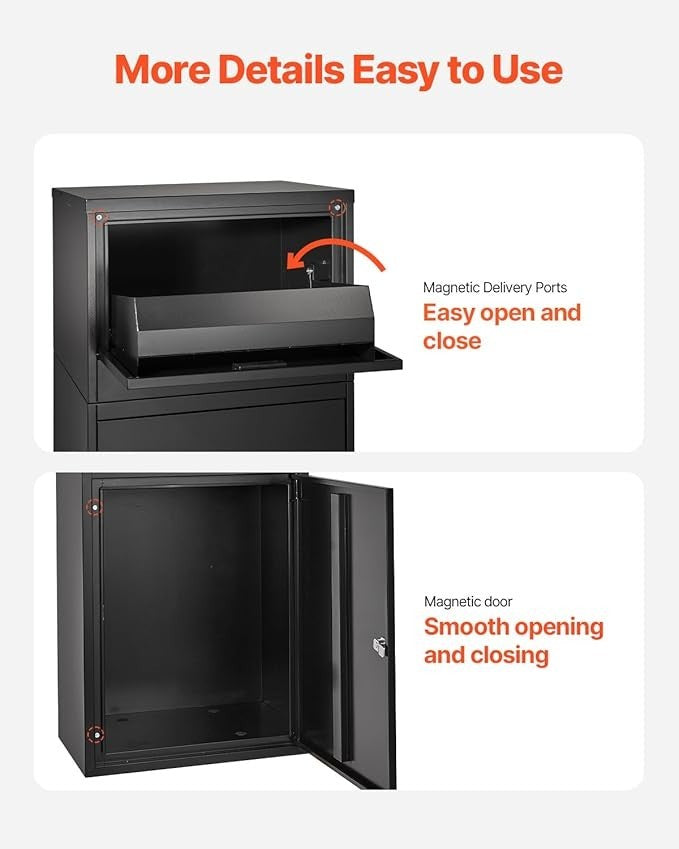 Lockable Parcel Drop Box – Waterproof Anti-Theft Large Mail Storage