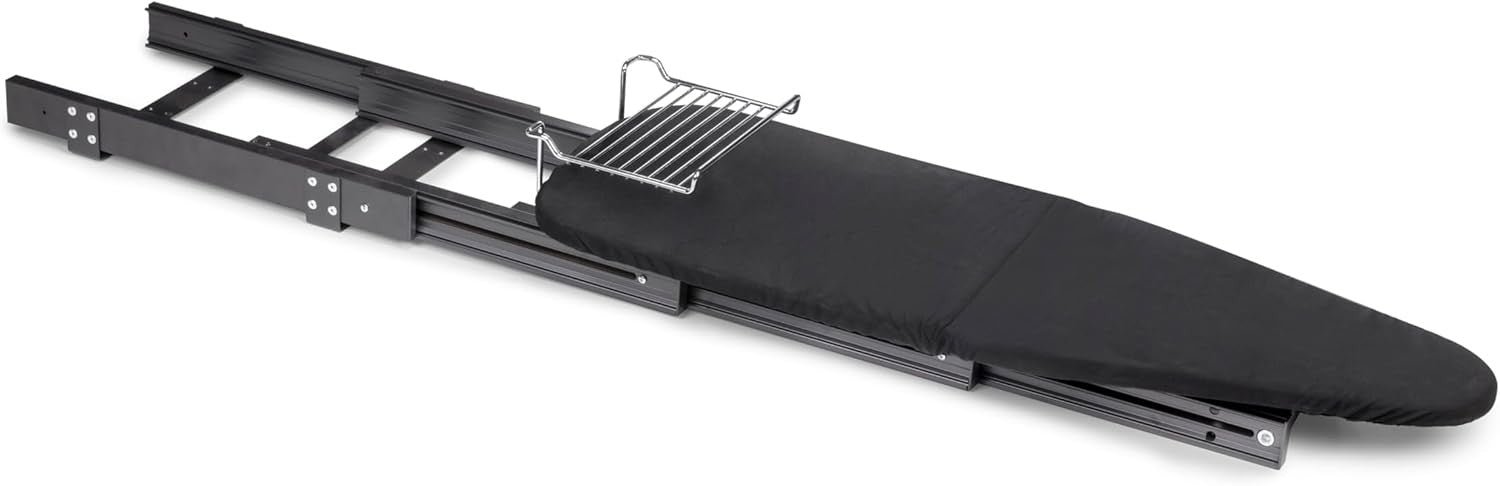 Pull Out Ironing Board Furniture Mounted Foldable Aluminium Space Saving