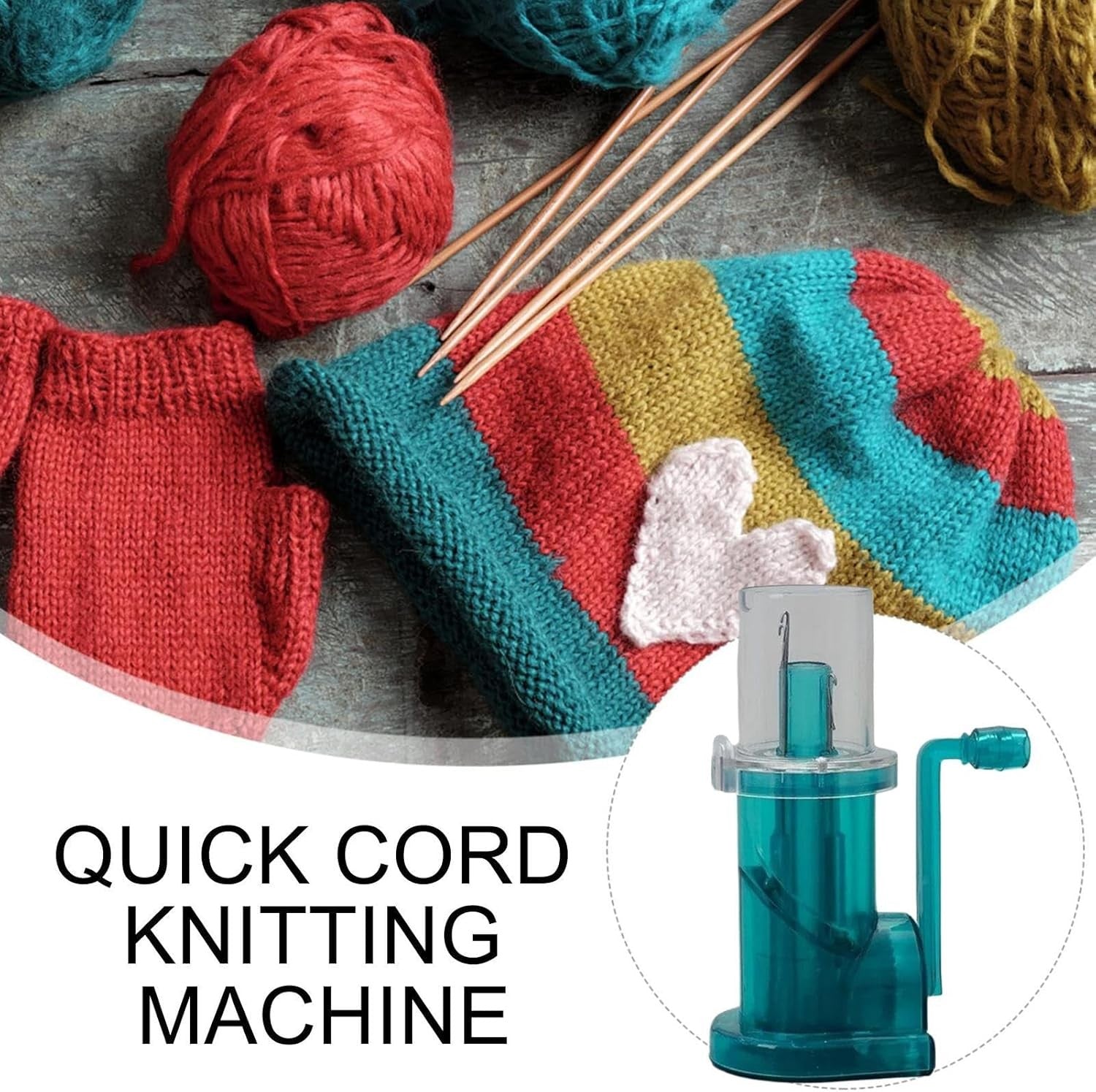 Automatic French Knitting Machine Hand Loom Cord Maker DIY Crafts
