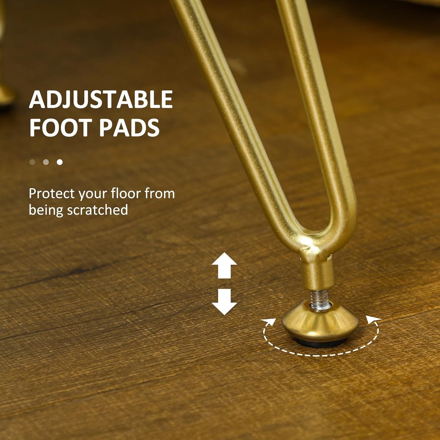 Dark Green Square Footstool Woven Velvet Ottoman Metal Leg Vanity Seat