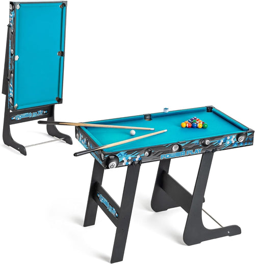 3FT Folding Pool Table Mini Billiards Game Compact Wood Set Kids Adults