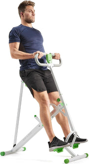 Row-N-Ride Squat Assist Trainer Foldable Home Leg Glute Machine LCD 150KG