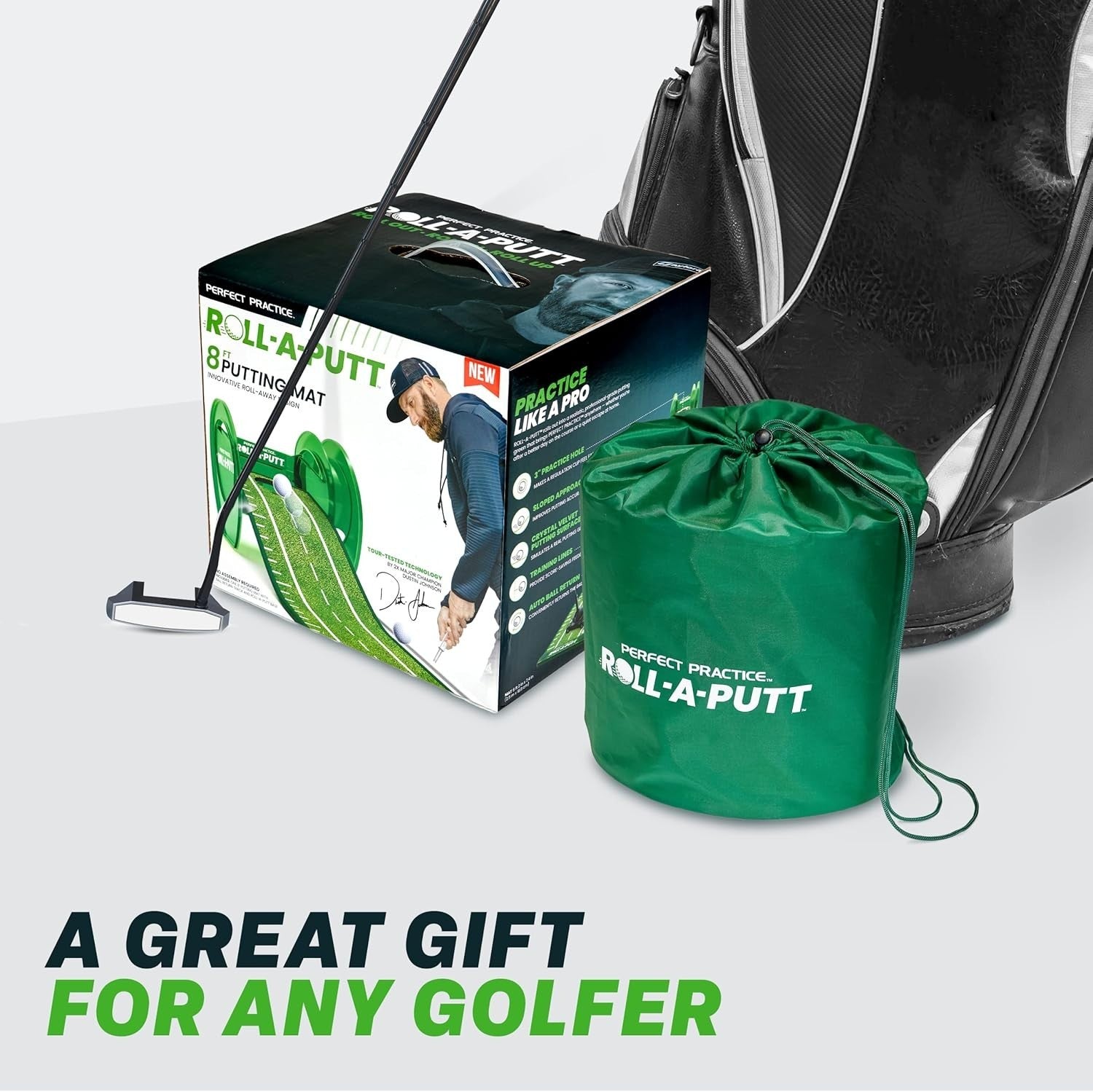 Golf Putting Mat Indoor 9.5ft Automatic Ball Return Realistic Practice Green