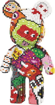 Graffiti Bear Building Blocks Set 7220pcs | DIY Art Toy Gift Kids Adults