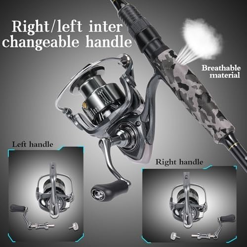 Premium 2-Section Spinning Rod & Reel Combo for Freshwater Bass Fishing