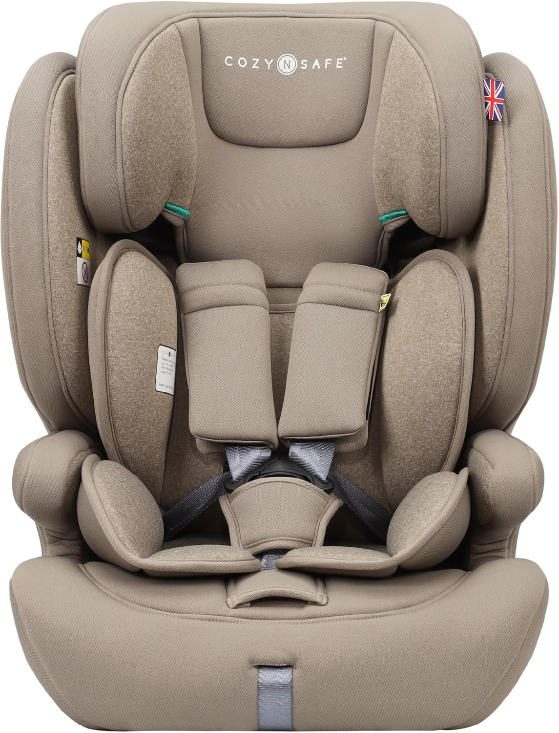 i-Size Child Car Seat ISOFIX 76–150cm High Back Booster 5-Point Harness