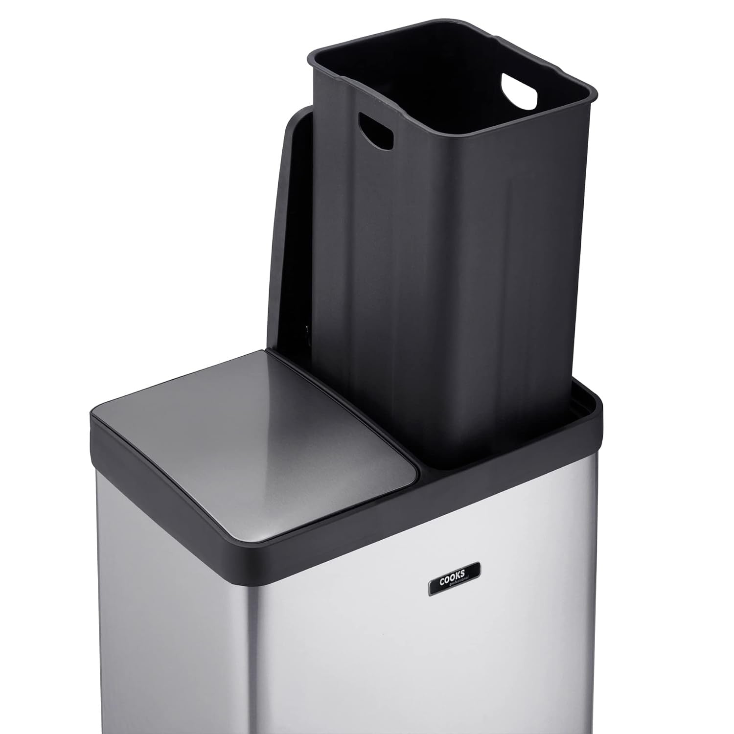 60L Dual Pedal Recycling Bin 2x30L Stainless Steel Soft Close