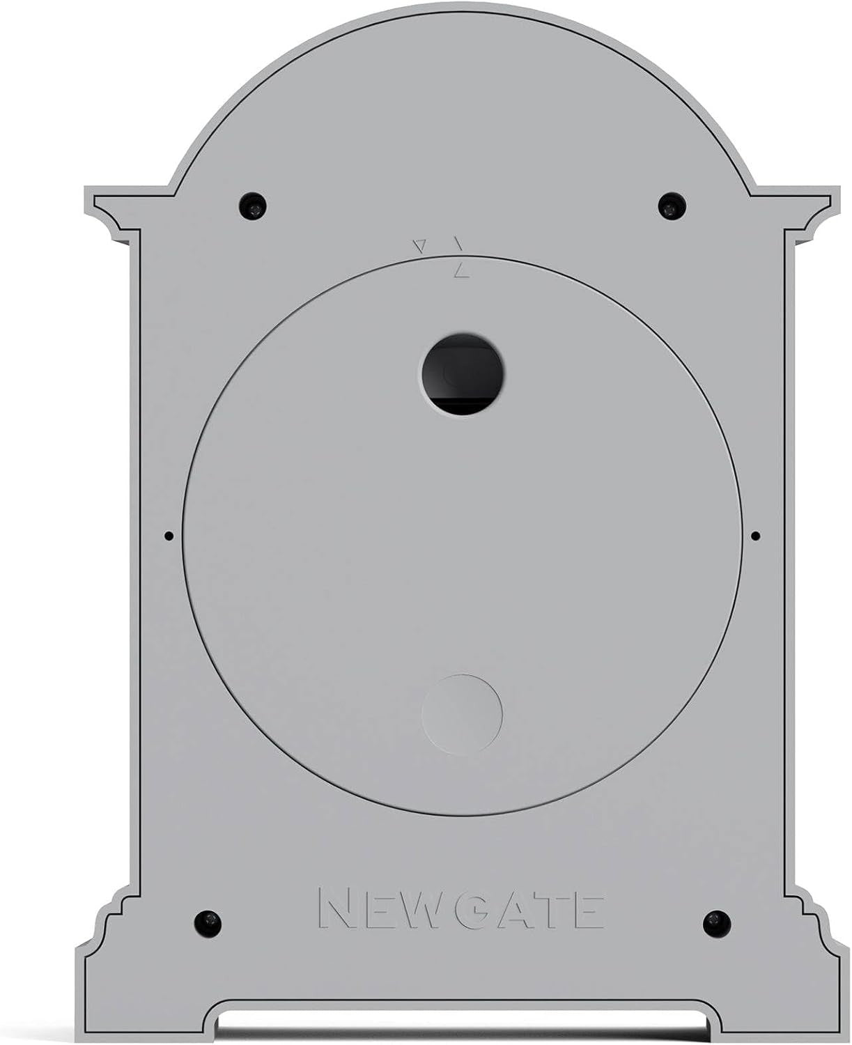 Mantel Clock Classic Arch Roman Numerals Silent Desk Shelf Clockwork Grey