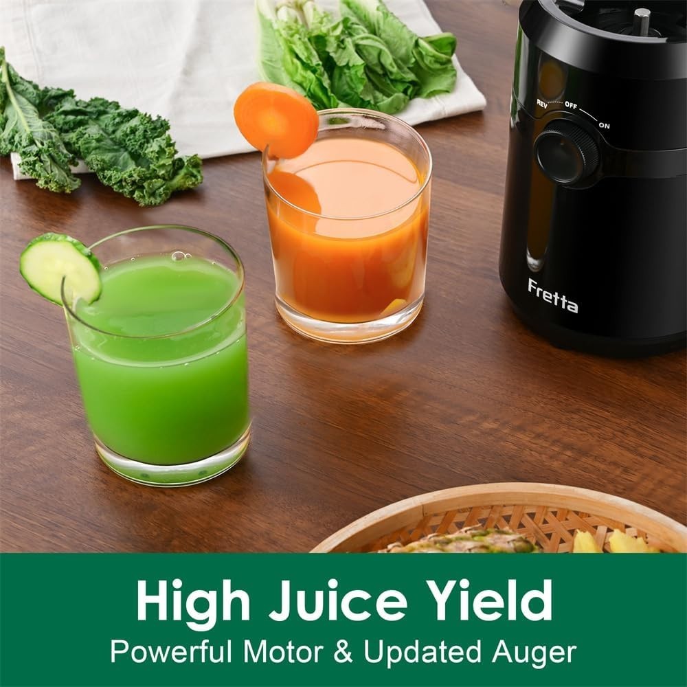 Cold Press Juicer 108mm Wide Chute 200W Slow Masticating BPA Free