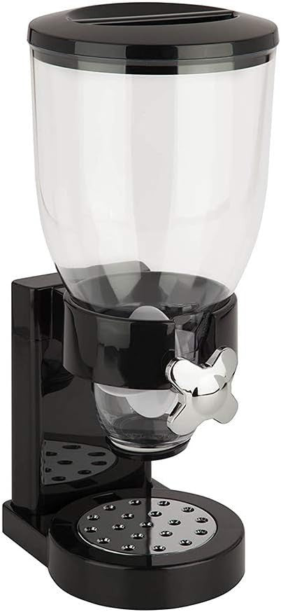 1.5L Cereal Dispenser Easy Pour Dry Food Storage Black