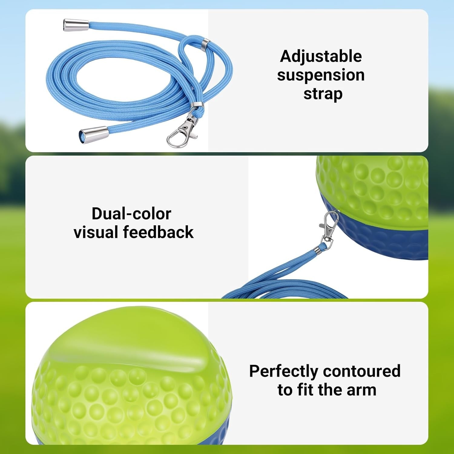 Golf Swing Trainer Ball Between Arms Improve Accuracy & Stability