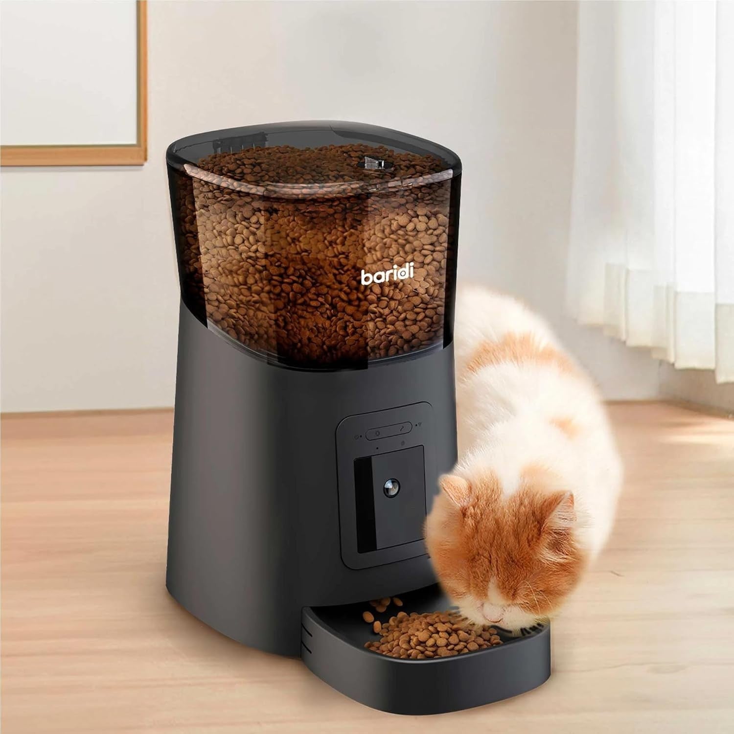 Smart Pet Feeder 6L WiFi Food Dispenser HD Camera 2 Way Audio App