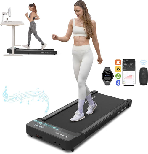 Under Desk Treadmill 2-in-1 Walking & Running Machine 6KMH Portable