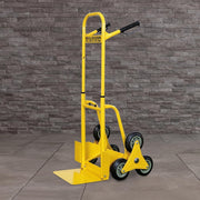 200kg Stair Climbing Hand Truck Tri Wheel Heavy Duty Steel Trolley