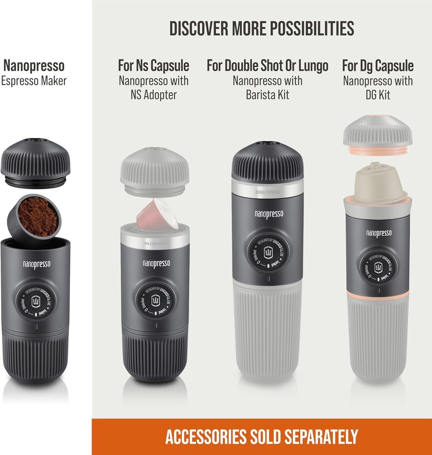 Portable Manual Espresso Maker | 18-Bar Pressure | Travel Coffee Machine