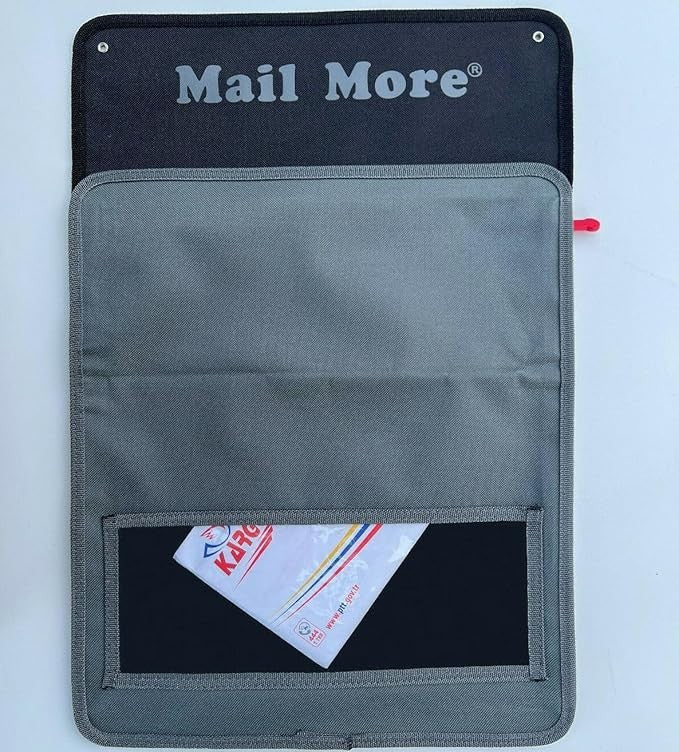 Letter Box Catcher Zip Pocket | Draft Excluder | Secure Mail Holder for Doors