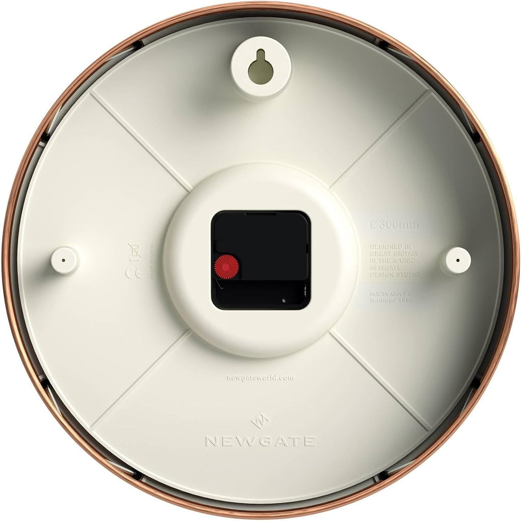 30cm Copper Wall Clock Silent Sweep Retro Modern Office Kitchen Decor