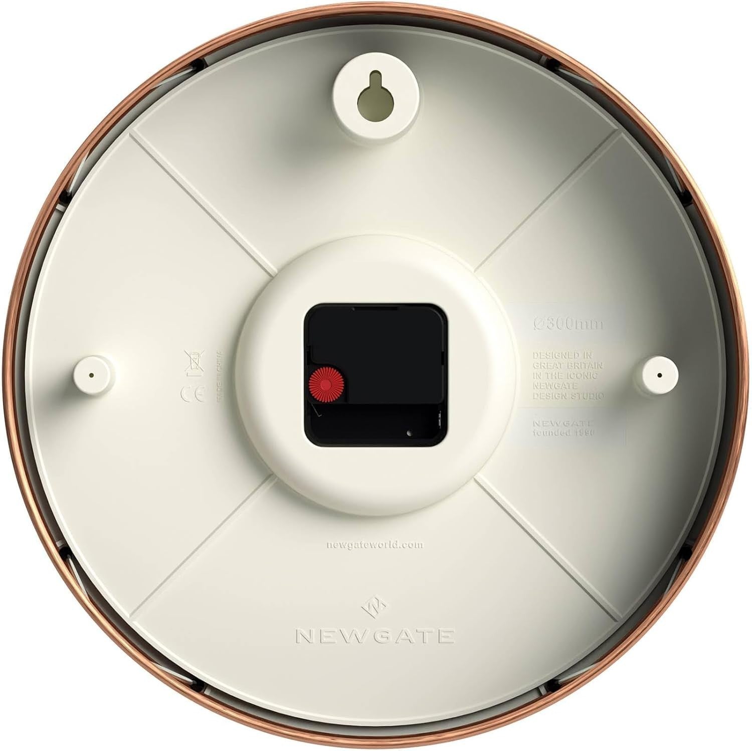 30cm Copper Wall Clock Silent Sweep Retro Modern Office Kitchen Decor