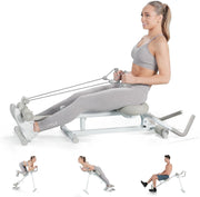 4-in-1 Home Gym Exercise Machine Rowing Ab Glider Leg Press Push Up 110KG