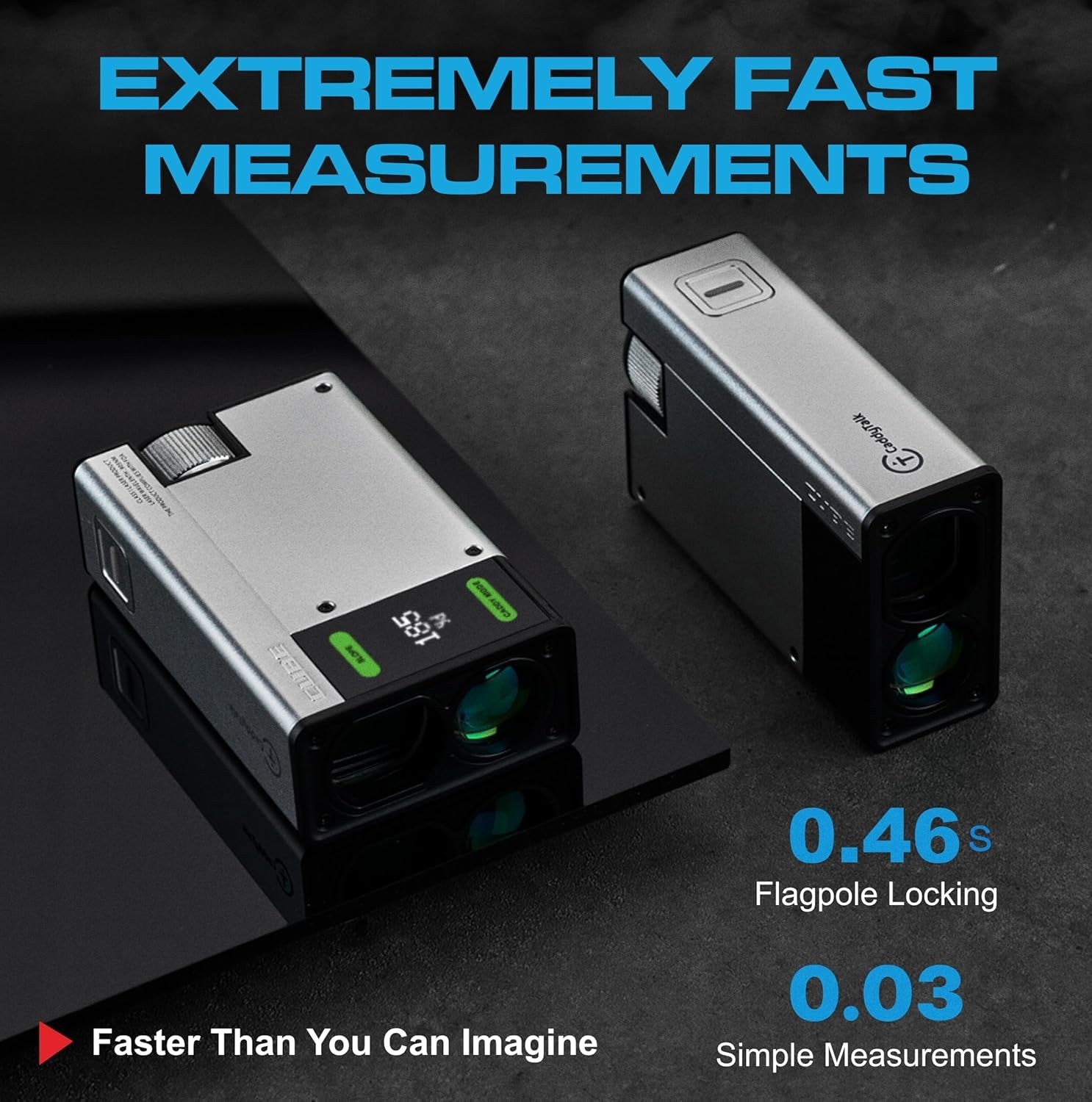 Golf Rangefinder Rechargeable Cube 1000Y Slope OLED Pin Lock