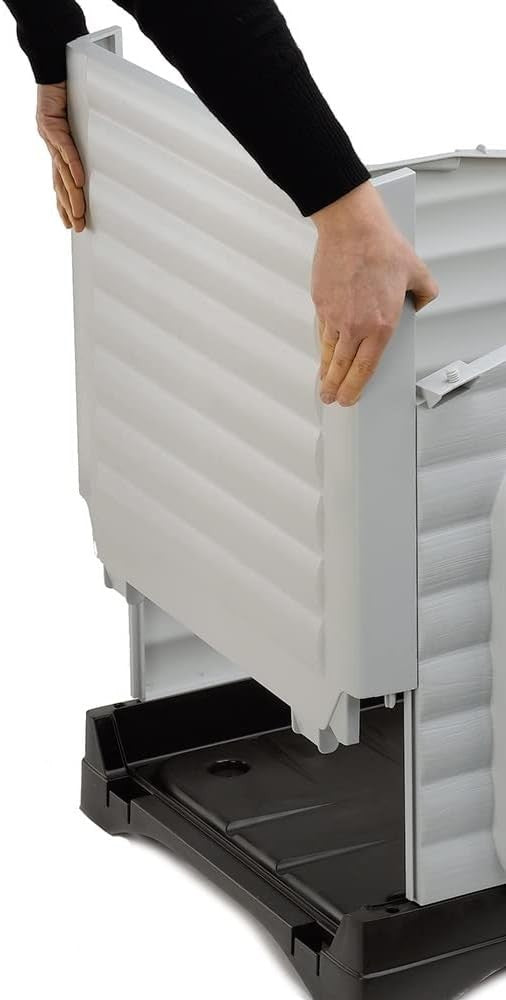 Outdoor Small Dog Kennel with Drainage, Ventilation & Removable Roof
