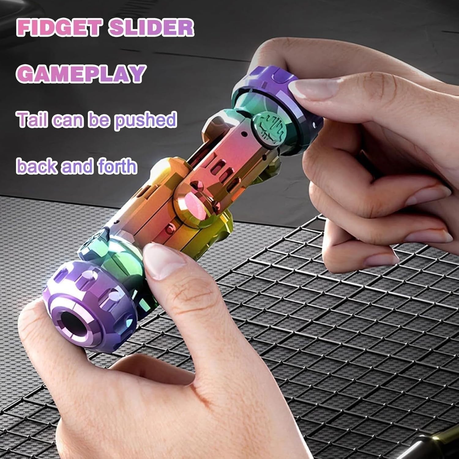 Metal Fidget Spinner Slider Combo Silent EDC Stress Relief Focus Toy