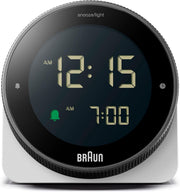 Digital Alarm Clock Negative LCD Rotating Bezel Snooze Crescendo Beep