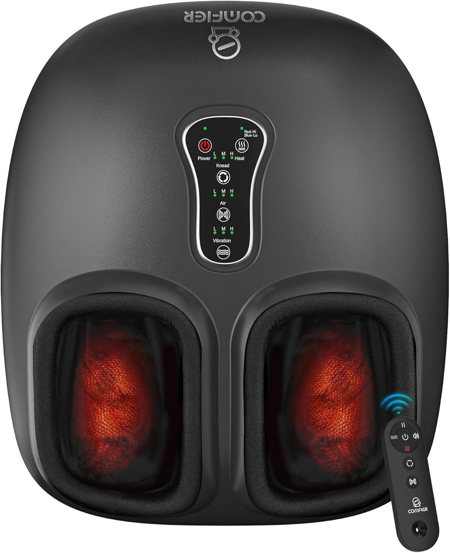 Shiatsu Foot Massager with Heat & Remote, Plantar Fasciitis Pain Relief
