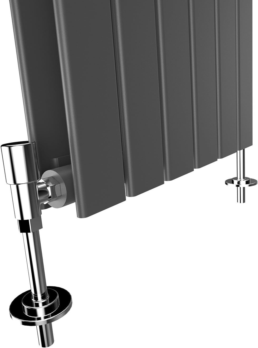 Vertical Designer Radiator Anthracite 1800x300 Double Flat Panel BathroomVertica