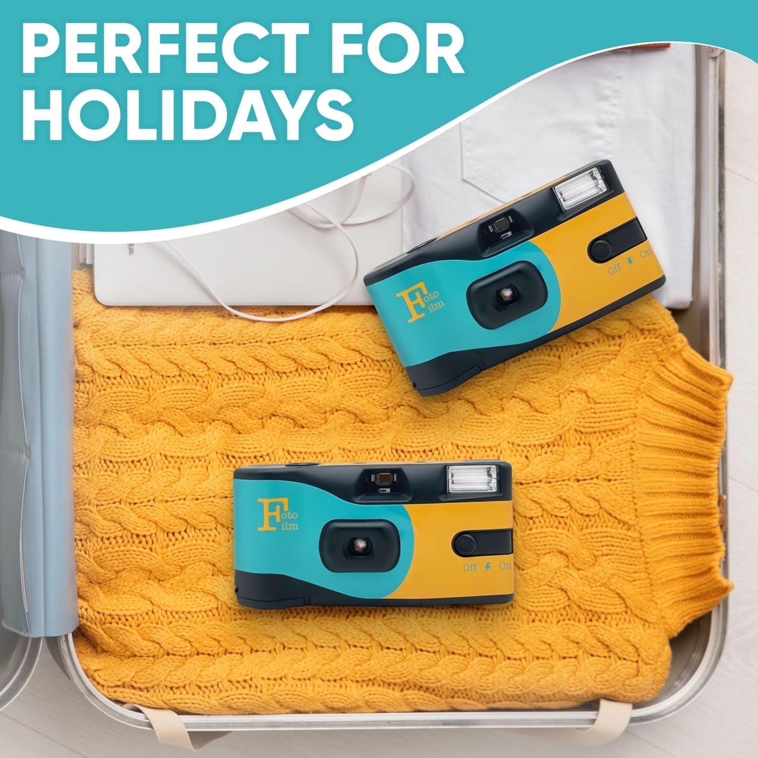10 Pack Disposable Film Cameras 35mm ISO 400 Flash 27 Exposure Bulk