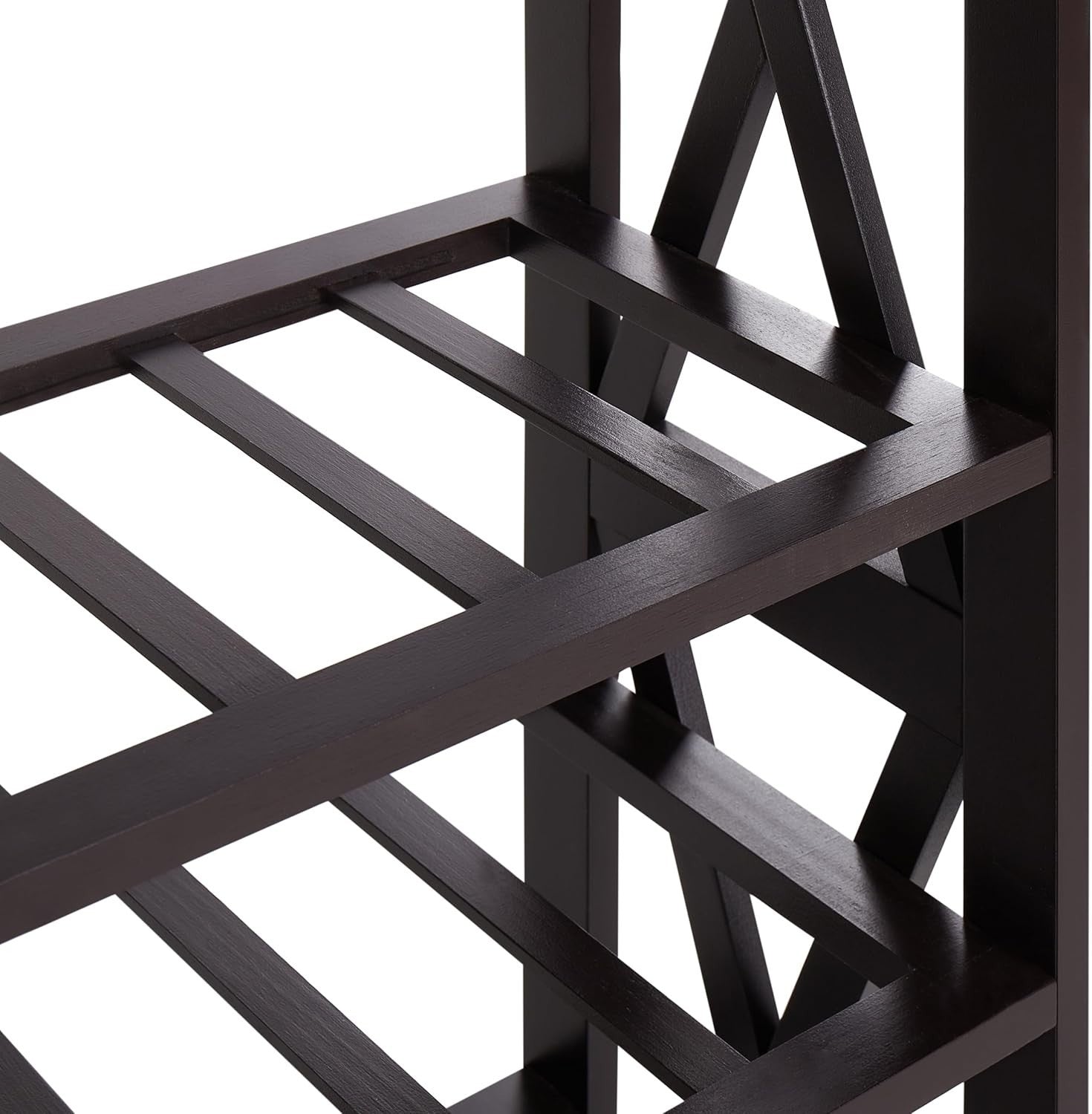 Large Wooden Wine Rack Freestanding Shelf Storage for Bottles & Glasses