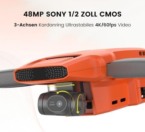 4K Mini Drone w/ 3-Axis Gimbal, 48MP Camera, 64min Flight, AI Night, Auto Return