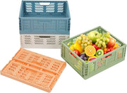 4x 13L Colorful Collapsible Storage Baskets 33.8x25.9x13cm