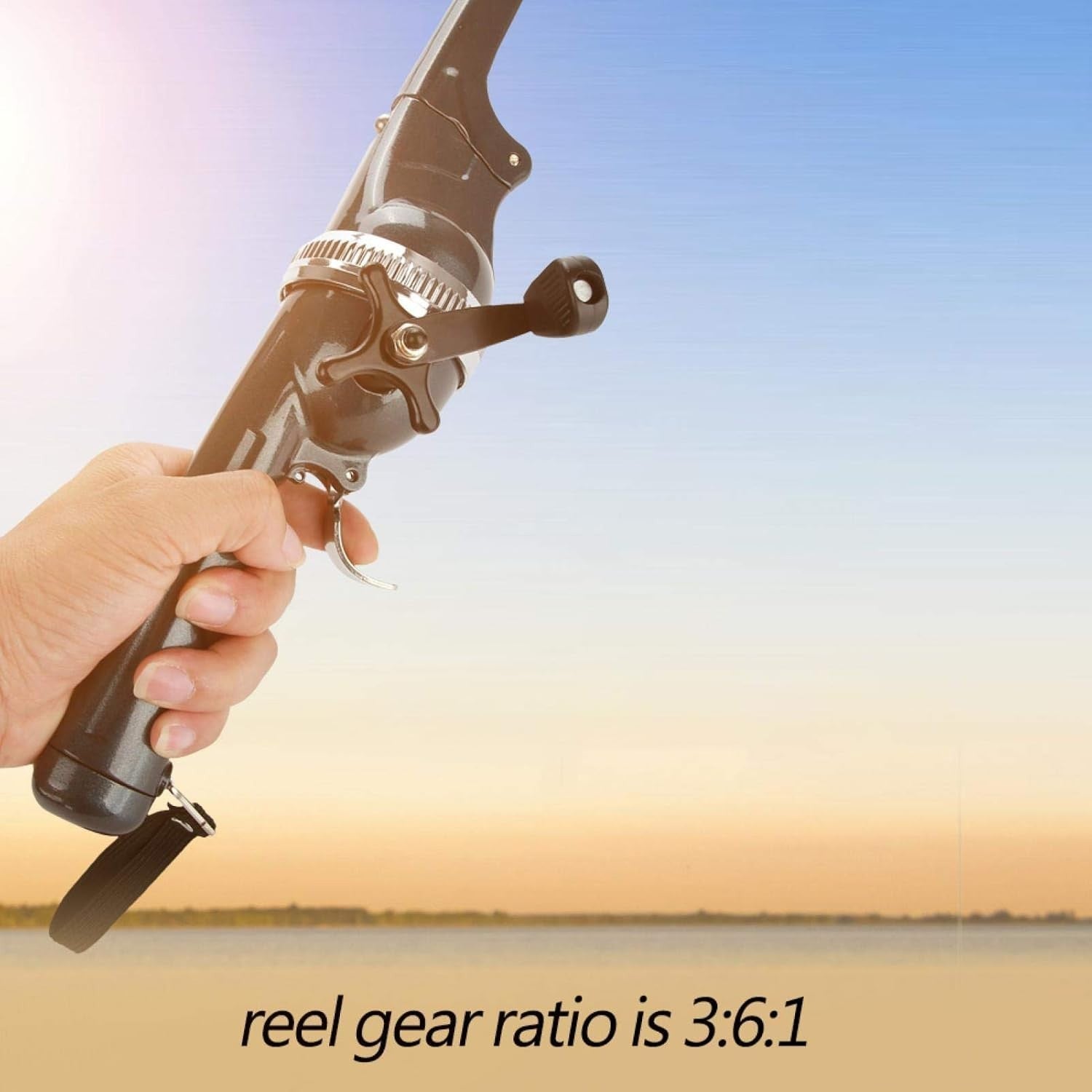 Portable Folding Fishing Rod with Built-in Reel – Lightweight Travel Kit