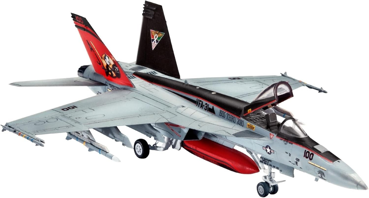1:144 F/A-18E Super Hornet Jet Model Kit – Military Aircraft Gift Build Set