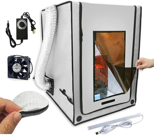 3D Printer Enclosure Tent 3-Layer Filter Fan LED Dust Noise Control