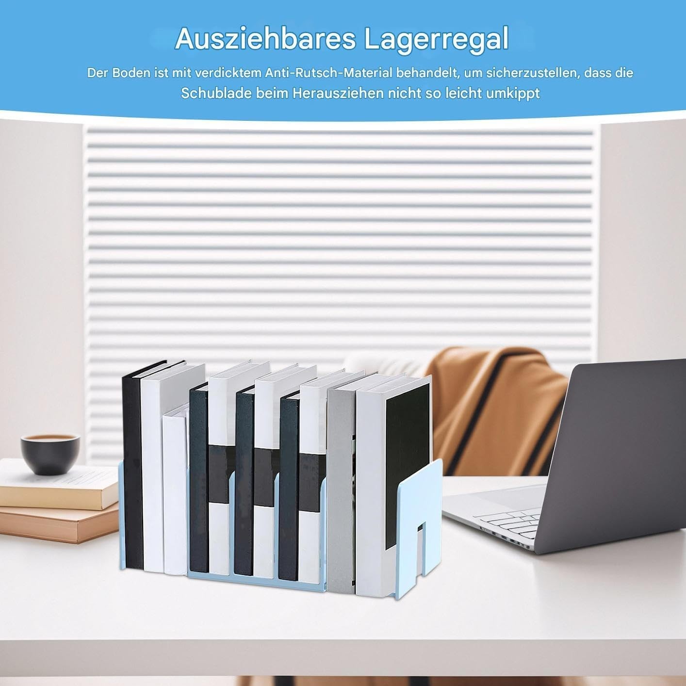 Expandable Desk File Organizers Set of 2 5-Tray Letter & Paper Storage