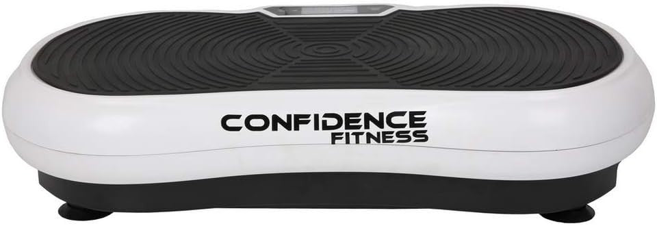 White Vibration Plate Exercise Machine 180 Speeds Full Body Workout