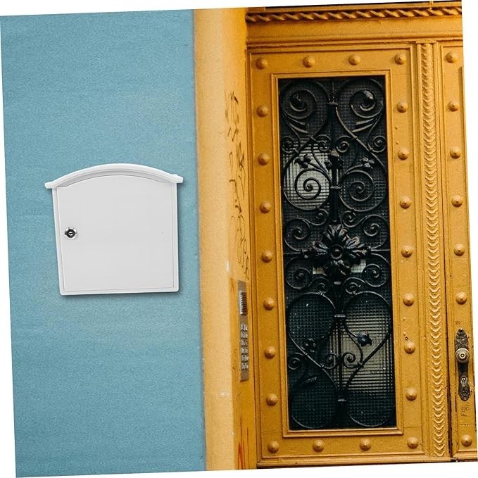 Lockable Wall Mounted Mailbox for Outdoor Use – Secure, Space-Saving Design