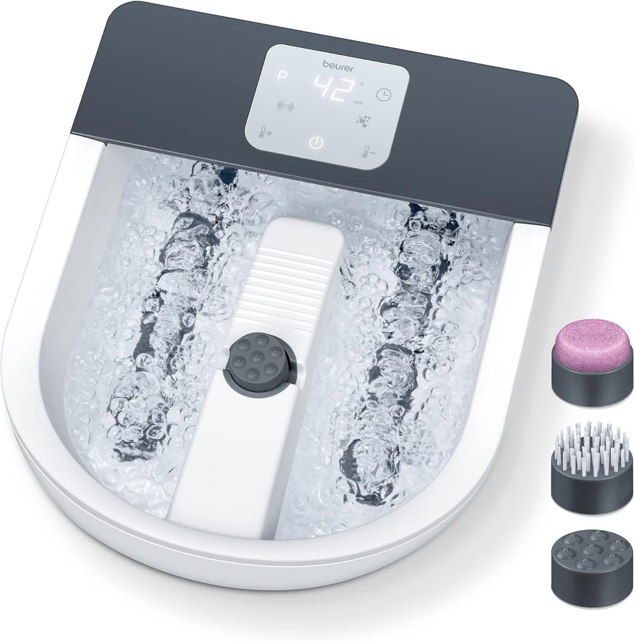 Premium Heated Foot Spa with Touch Screen Bubble Vibration Massage Pedicure