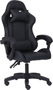 Ergonomic Gaming Chair w/ Lumbar Support Headrest Swivel Black