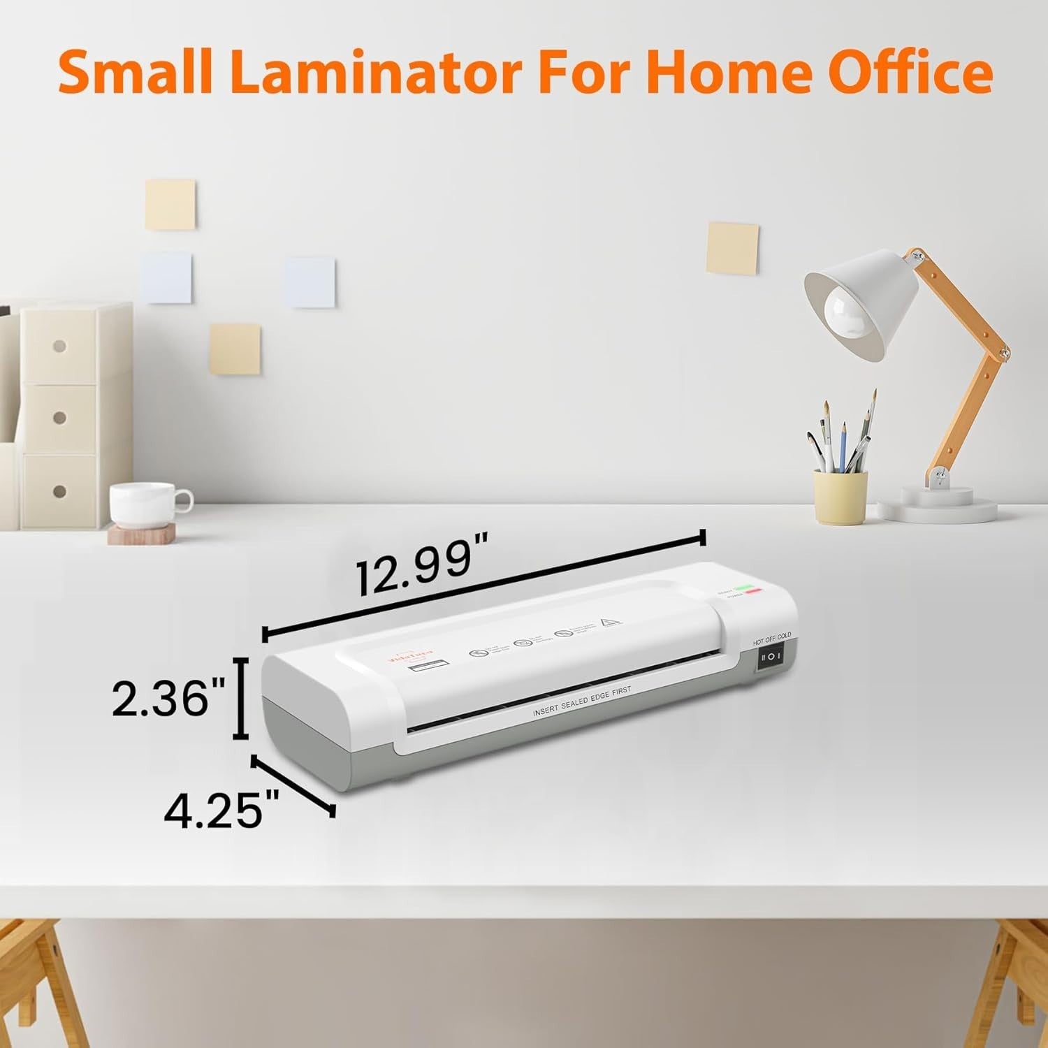 A4 Laminator Machine Fast Quiet High Speed Built-In Cutter Corner Rounder