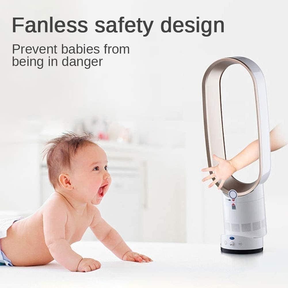 Bladeless Tower Fan Quiet Cooling Air Purifier 40W Remote Control 65cm Height