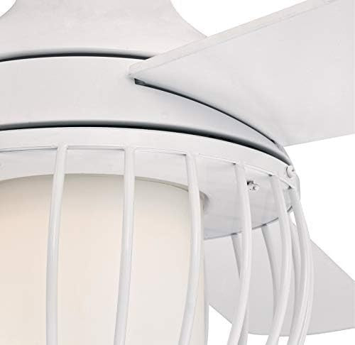 Westinghouse 132CM Graham Ceiling Fan, LED Light, Remote, Reversible, White